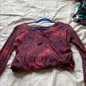 red blouse hollister